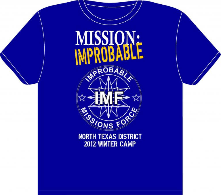 2012 Winter Camp T-shirt