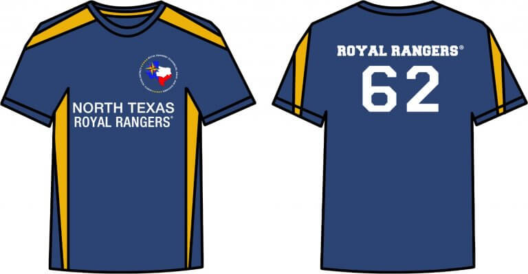 Royal Blue-Gold NTX Soccer Promo T-Shirt